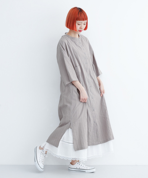 バックオープンシャツワンピース3173 シャツワンピース Merlot メルロー のファッション通販 Zozotown