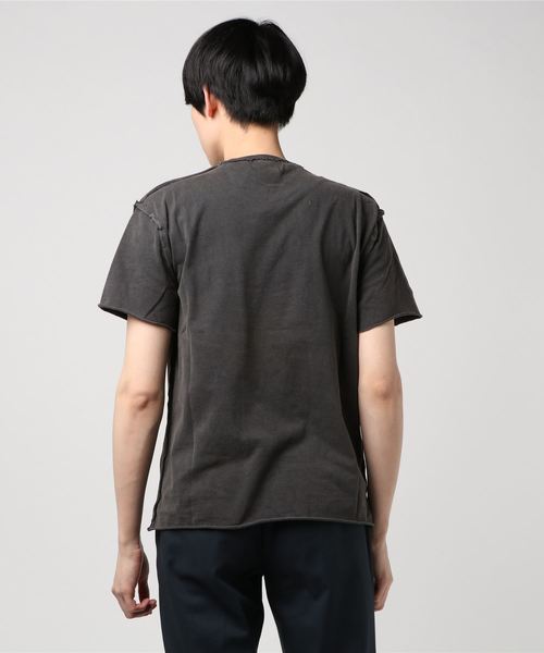 go slow caravan（ゴースローキャラバン）の「BP ピグメントフロッキープリントＴＥＥ（Tシャツ/カットソー・メンズ・ブラック/グリーン/ワイン・MEDIUM/LARGE/X-LARGE）」の4枚目の写真