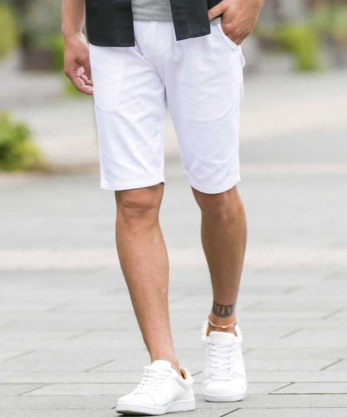 ADMIX/ATELIER SAB MEN（アドミックスアトリエサブメン）の「コットン ツイル カラー ショート パンツ（その他パンツ・メンズ・ホワイト/ブラック/ベージュ/ネイビー/ミント/ライトピンク・50/52/48）」の2枚目の写真