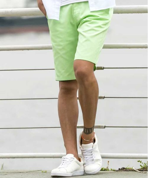 ADMIX/ATELIER SAB MEN（アドミックスアトリエサブメン）の「コットン ツイル カラー ショート パンツ（その他パンツ・メンズ・ホワイト/ブラック/ベージュ/ネイビー/ミント/ライトピンク・50/52/48）」の4枚目の写真