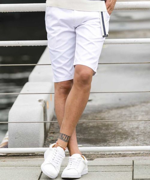 ADMIX/ATELIER SAB MEN（アドミックスアトリエサブメン）の「コットン ツイル カラー ショート パンツ（その他パンツ・メンズ・ホワイト/ブラック/ベージュ/ネイビー/ミント/ライトピンク・50/52/48）」の7枚目の写真