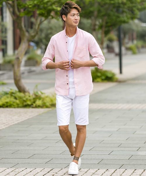 ADMIX/ATELIER SAB MEN（アドミックスアトリエサブメン）の「コットン ツイル カラー ショート パンツ（その他パンツ・メンズ・ホワイト/ブラック/ベージュ/ネイビー/ミント/ライトピンク・50/52/48）」の10枚目の写真