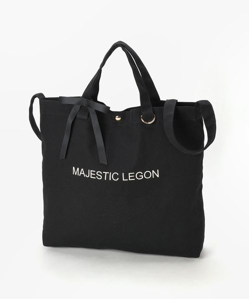 新しいスタイルメーカー直販 Legon マジェスティックレゴン のファッション Legon マジェスティックレゴン のトートバッグ リボン付ロゴトート Bag を購入できます Majestic バッグ リボン付ロゴトートbag トートバッグ Majestic