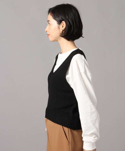 LOWRYS FARM（ローリーズファーム）の「カシュクールビスチェ　850570（ベスト・レディース・ブラック/ライトグレー/ベージュ・FREE）」の11枚目の写真