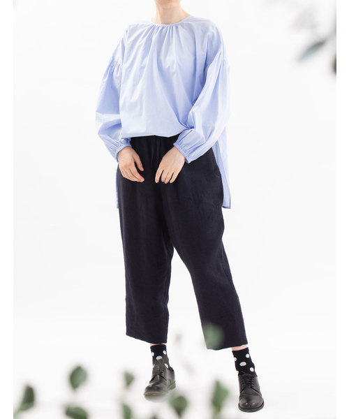 nop de nod(ノップドゥノッド)の「2wayスモックチュニックブラウス(シャツ/ブラウス・レディース・オフホワイト/ブラック/ブルー・3)」の18枚目の写真