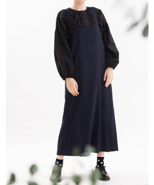 nop de nod(ノップドゥノッド)の「2wayスモックチュニックブラウス(シャツ/ブラウス・レディース・オフホワイト/ブラック/ブルー・3)」の19枚目の写真