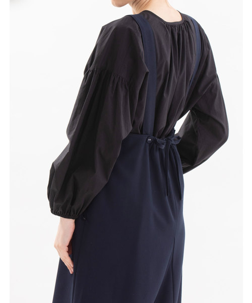 nop de nod(ノップドゥノッド)の「2wayスモックチュニックブラウス(シャツ/ブラウス・レディース・オフホワイト/ブラック/ブルー・3)」の15枚目の写真