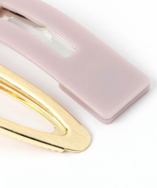 GLOBAL WORK（グローバルワーク）の「2Pヘアセット/854514（その他ヘアアクセサリー・レディース・ライトグレー/ゴールド/グリーン・FREE）」の5枚目の写真