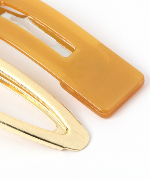 GLOBAL WORK（グローバルワーク）の「2Pヘアセット/854514（その他ヘアアクセサリー・レディース・ライトグレー/ゴールド/グリーン・FREE）」の6枚目の写真