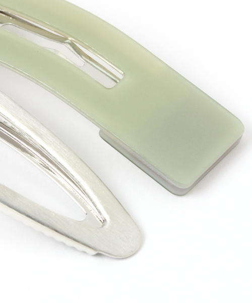 GLOBAL WORK（グローバルワーク）の「2Pヘアセット/854514（その他ヘアアクセサリー・レディース・ライトグレー/ゴールド/グリーン・FREE）」の7枚目の写真