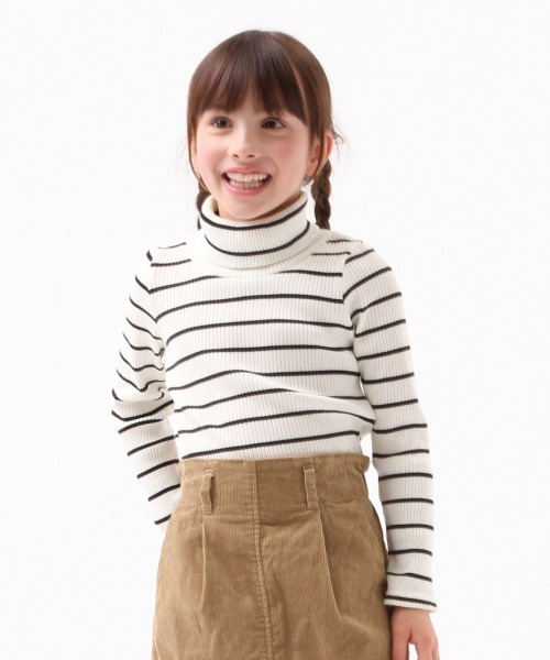 GLOBAL WORK（グローバルワーク）の「【キッズ】テレコタートルネック/長袖/853637（Tシャツ/カットソー・キッズ・ホワイト/ブラック/その他/ワインレッド/その他1・SMALL/MEDIUM/LARGE/X-LARGE/XX-LARGE）」の5枚目の写真