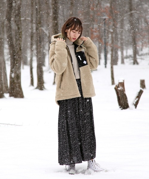 ZIP FIVE（ジップファイブ）の「【ZIP FIVE】 フード付き ボア