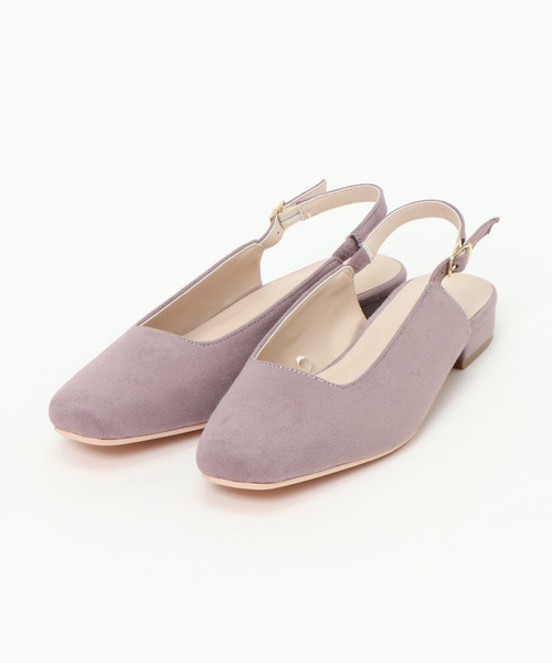 ikka（イッカ）の「バックストラップシューズ（パンプス・レディース・ベージュ/パープル/キャメル・M/L）」の3枚目の写真