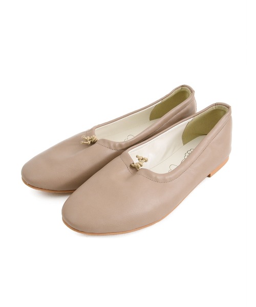 POU DOU DOU（プードゥドゥ）の「シャーリングバレエシューズ（パンプス・レディース・ブラック/モカ・4/3）」の8枚目の写真