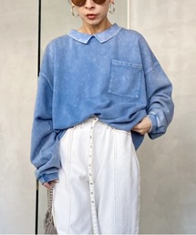 Ameri | RIB COLLAR SWEAT(スウェット)