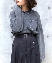 Ameri | RIB COLLAR SWEAT(スウェット)