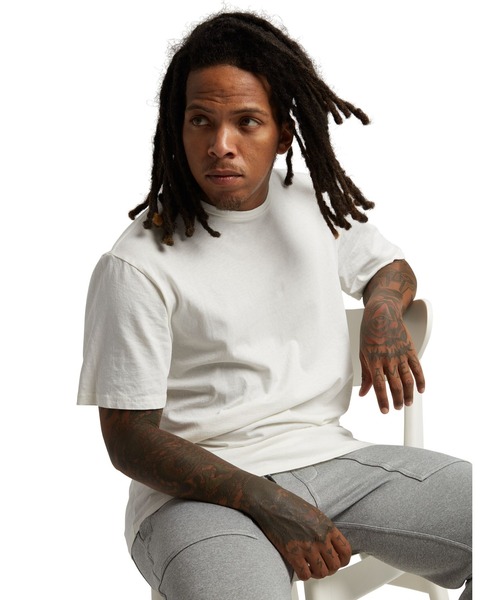 BURTON(バートン)の「オーガニックコットン 半袖 無地 Tシャツ(Tシャツ/カットソー・メンズ・ホワイト/ブラック/ブルー/グレー/オリーブ・M/XS/L/S/XL/XXS)」の7枚目の写真