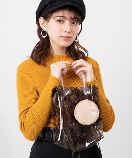 WEGO(ウィゴー)の「WEGO/クリアチューブ2wayショルダーバッグ(ショルダーバッグ・レディース・その他1/その他2/ホワイト系その他/グリーン系その他/パープル系その他・FREE)」の5枚目の写真