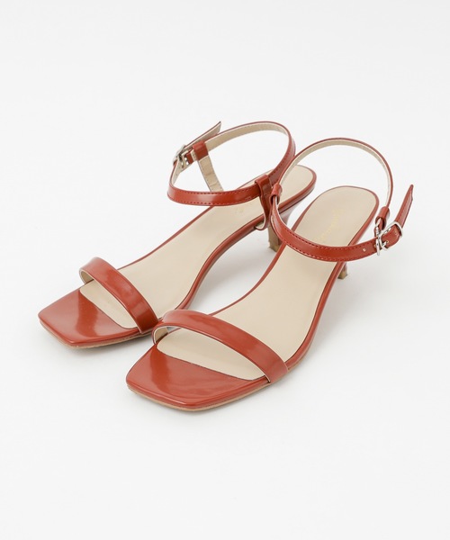 Omekashi（オメカシ）の「ストラップヒールサンダル（サンダル・レディース・ベージュ/ブラウン/オフホワイト・38/36/37）」の3枚目の写真