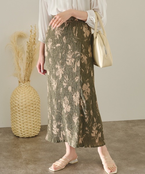 Ambre Neige（アンブルネージュ）の「プリーツＩラインスカート／【WEB/EC限定商品】（スカート・レディース・ブラック/オフホワイト/グリーン系その他・FREE）」の22枚目の写真