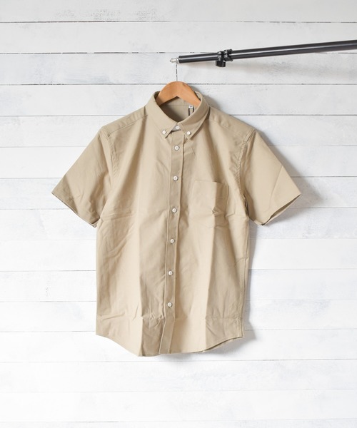 ARCHIVER(アーカイバ)の「【W】【it】【select ITEM】ストレッチオックスフォード半袖シャツ(シャツ/ブラウス・レディース・オフホワイト/ベージュ/ブラック/ブルー/グレー/サックスブルー/ネイビー/オリーブドラブ・MEDIUM/LARGE/X-LARGE)」の5枚目の写真