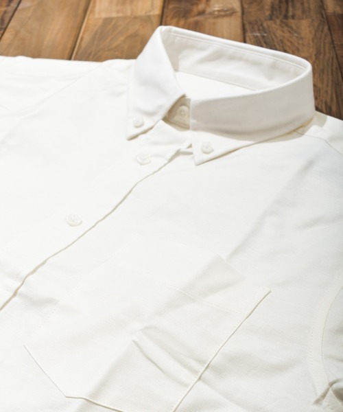 ARCHIVER(アーカイバ)の「【W】【it】【select ITEM】ストレッチオックスフォード半袖シャツ(シャツ/ブラウス・レディース・オフホワイト/ベージュ/ブラック/ブルー/グレー/サックスブルー/ネイビー/オリーブドラブ・MEDIUM/LARGE/X-LARGE)」の10枚目の写真