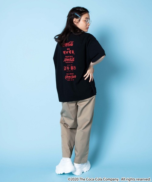 Coca Cola(コカコーラ)の「∴WEGO/COCA-COLA バックプリントTシャツ(Tシャツ/カットソー・レディース・ホワイト/ブラック・FREE)」の8枚目の写真