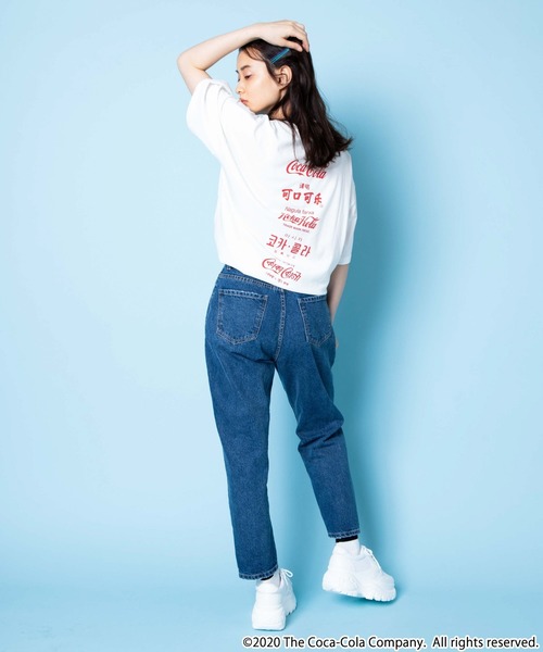 Coca Cola(コカコーラ)の「∴WEGO/COCA-COLA バックプリントTシャツ(Tシャツ/カットソー・レディース・ホワイト/ブラック・FREE)」の5枚目の写真