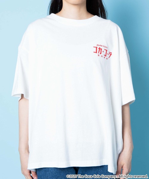 Coca Cola(コカコーラ)の「∴WEGO/COCA-COLA バックプリントTシャツ(Tシャツ/カットソー・レディース・ホワイト/ブラック・FREE)」の9枚目の写真