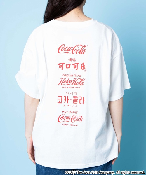 Coca Cola(コカコーラ)の「∴WEGO/COCA-COLA バックプリントTシャツ(Tシャツ/カットソー・レディース・ホワイト/ブラック・FREE)」の10枚目の写真