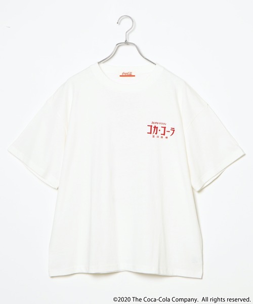 Coca Cola(コカコーラ)の「∴WEGO/COCA-COLA バックプリントTシャツ(Tシャツ/カットソー・レディース・ホワイト/ブラック・FREE)」の14枚目の写真