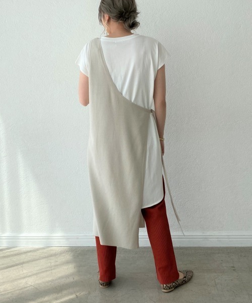 LOWRYS FARM(ローリーズファーム)の「12Gワンショルベストワンピ 888707(ワンピース・レディース・パープル/グリーン/キャメル/ブラック系その他・FREE)」の2枚目の写真