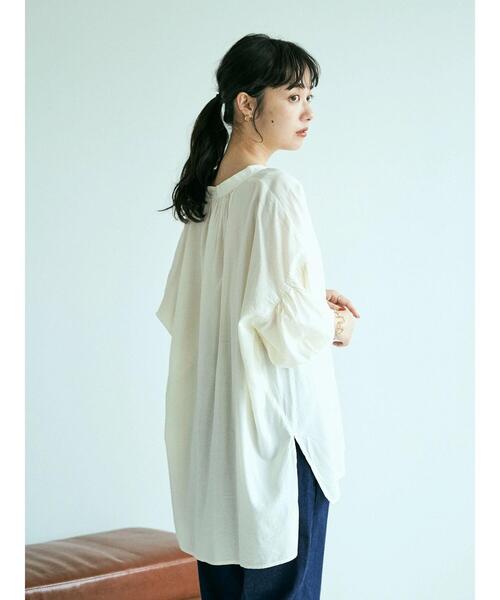 earth music&ecology(アースミュージックアンドエコロジー)の「綿レーヨンカフタンチュニック *(Tシャツ/カットソー・レディース・アイボリー/ベージュ/テラコッタ/カーキ・FREE)」の16枚目の写真