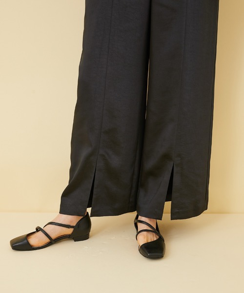 STUDIOUS】サテンサロペット（サロペット/オーバーオール