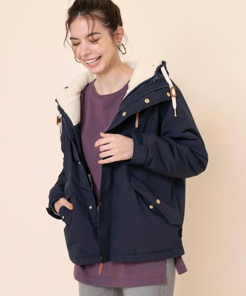 coen（コーエン）の「【WEB限定カラー】CORDURA(R)撥水3WAYマウンテンパーカー（マウンテンパーカー・レディース・ブラック/ケリー/ブラウン/ベージュ/ネイビー/パープル・MEDIUM/LARGE）」の18枚目の写真