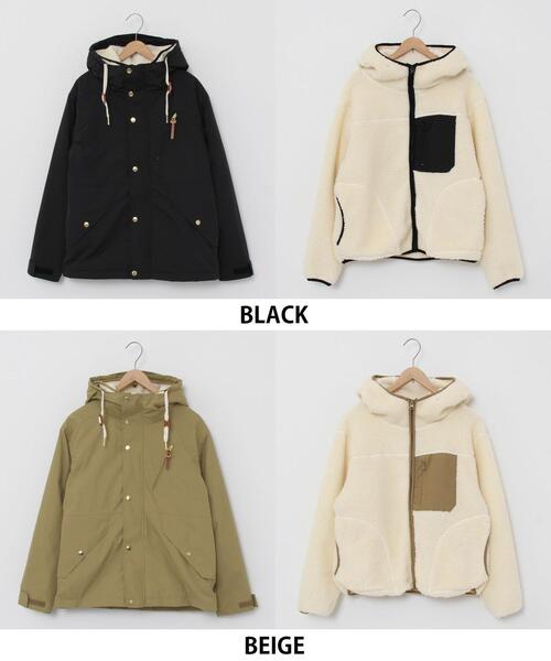 coen（コーエン）の「【WEB限定カラー】CORDURA(R)撥水3WAYマウンテンパーカー（マウンテンパーカー・レディース・ブラック/ケリー/ブラウン/ベージュ/ネイビー/パープル・MEDIUM/LARGE）」の7枚目の写真