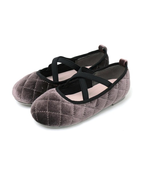 SOROTTO(ソロット)の「【ママとお揃い】キルティングクロスバレエシューズ(バレエシューズ・キッズ・ブラック/グレー/パープル/アイボリー/ブルー/ピンク/ブラック系その他/ホワイト系その他/ライトブラウン/ブラウン/ブラウン系その他・16.0cm/17.0cm/18.0cm/19.0cm/20.0cm/21.0cm/22.0cm)」の14枚目の写真