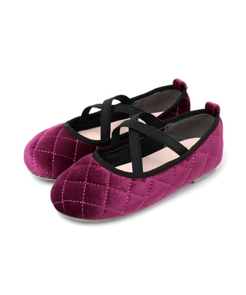 SOROTTO(ソロット)の「【ママとお揃い】キルティングクロスバレエシューズ(バレエシューズ・キッズ・ブラック/グレー/パープル/アイボリー/ブルー/ピンク/ブラック系その他/ホワイト系その他/ライトブラウン/ブラウン/ブラウン系その他・16.0cm/17.0cm/18.0cm/19.0cm/20.0cm/21.0cm/22.0cm)」の16枚目の写真