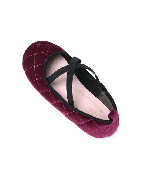 SOROTTO(ソロット)の「【ママとお揃い】キルティングクロスバレエシューズ(バレエシューズ・キッズ・ブラック/グレー/パープル/アイボリー/ブルー/ピンク/ブラック系その他/ホワイト系その他/ライトブラウン/ブラウン/ブラウン系その他・16.0cm/17.0cm/18.0cm/19.0cm/20.0cm/21.0cm/22.0cm)」の20枚目の写真