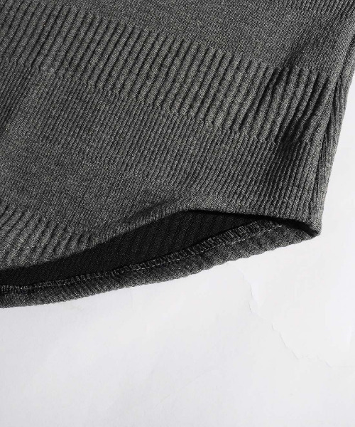 【セール】【neos -addictive design-】ビッグシルエット ライン ロングスリーブ ニットシャツ(シャツ/ブラウス)|neos(ネオス) 【セール】【neos -addictive design-】ビッグシルエット ライン ロングスリーブ ニットシャツ(シャツ/ブラウス)|neos(ネオス)