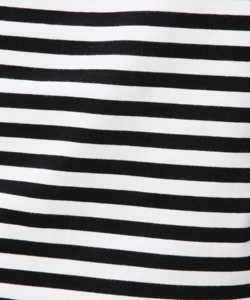 BEAUTY&YOUTH UNITED ARROWS（ビューティーアンドユースユナイテッドアローズ）の「BY ボーダー クルーネック カットソー ◆（Tシャツ/カットソー・メンズ・ブラック/コバルトブルー/ネイビー・SMALL/LARGE/X-LARGE/MEDIUM）」の6枚目の写真