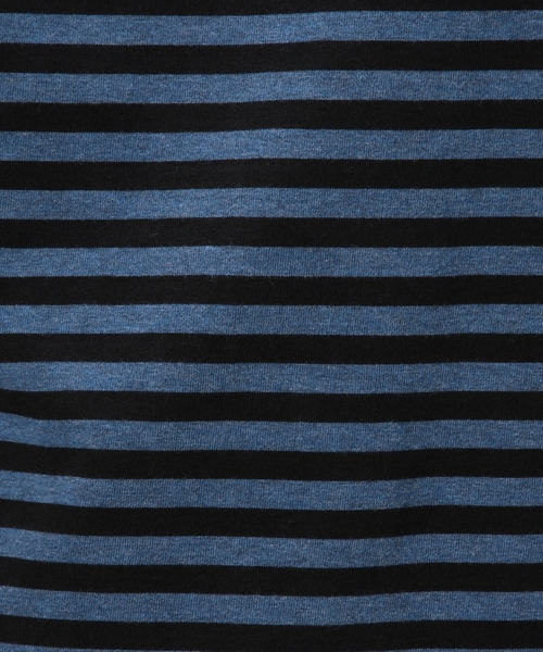 BEAUTY&YOUTH UNITED ARROWS（ビューティーアンドユースユナイテッドアローズ）の「BY ボーダー クルーネック カットソー ◆（Tシャツ/カットソー・メンズ・ブラック/コバルトブルー/ネイビー・SMALL/LARGE/X-LARGE/MEDIUM）」の7枚目の写真