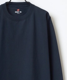HANES（ヘインズ）の「Hanes/へインズ BEEFY/ビーフィー 無地 クルーネック ロングスリーブTシャツ/パックT（Tシャツ/カットソー・メンズ）」