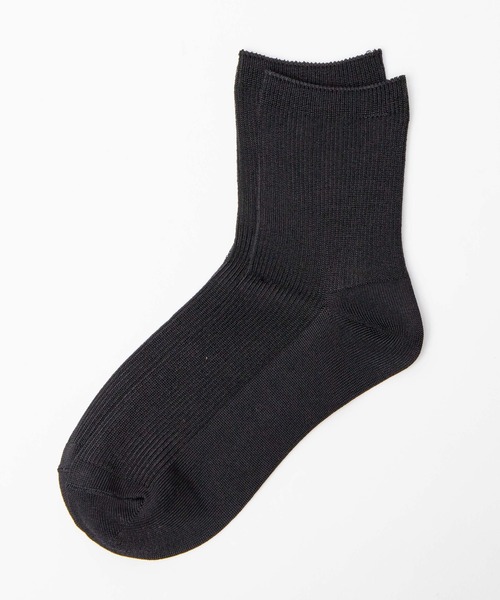 WEGO（ウィゴー）の「WEGO/レーヨンリブ無地ソックス（ソックス/靴下・レディース・ホワイト/ブラック/パープル/ブラウン/ブルー/ライトブラウン/マスタード/グリーン系その他・FREE）」の3枚目の写真