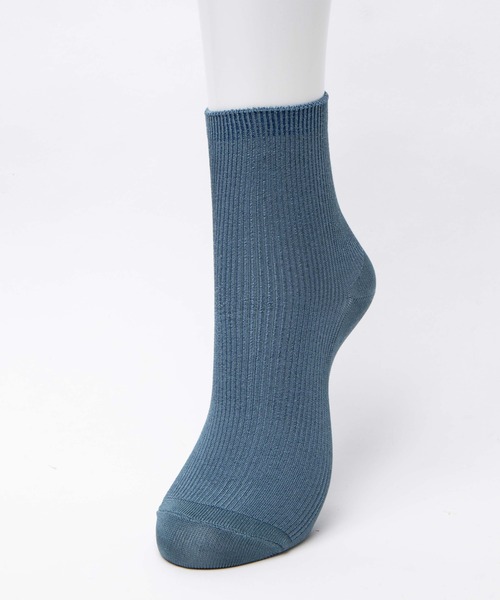 WEGO（ウィゴー）の「WEGO/レーヨンリブ無地ソックス（ソックス/靴下・レディース・ホワイト/ブラック/パープル/ブラウン/ブルー/ライトブラウン/マスタード/グリーン系その他・FREE）」の15枚目の写真