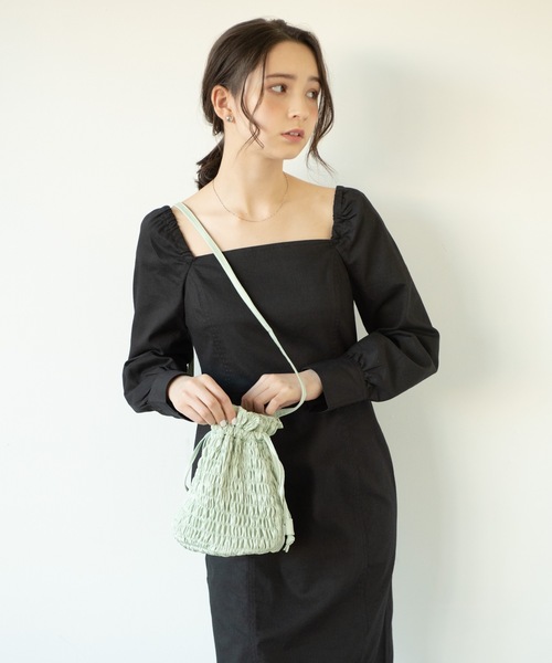 flowriri（フロウリリ）の「flowriri デニムロングワンピース（ワンピース・レディース・ネイビー/ブラック・FREE）」の9枚目の写真