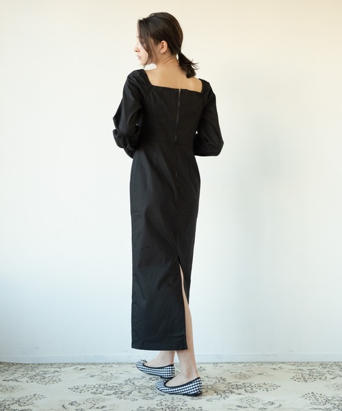 flowriri（フロウリリ）の「flowriri デニムロングワンピース（ワンピース・レディース・ネイビー/ブラック・FREE）」の11枚目の写真