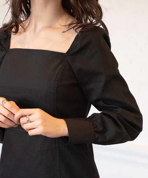 flowriri（フロウリリ）の「flowriri デニムロングワンピース（ワンピース・レディース・ネイビー/ブラック・FREE）」の12枚目の写真