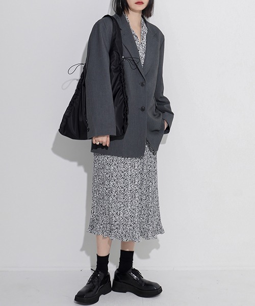 chuclla（チュクラ）の「ギャザーナイロンバッグ je-101 cha189（トートバッグ・レディース・ブラック/ベージュ・FREE）」の14枚目の写真