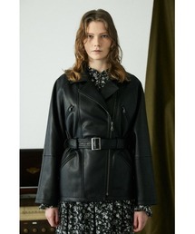 MOUSSY（マウジー）の「BELTED F／LEATHER ジャケット（その他